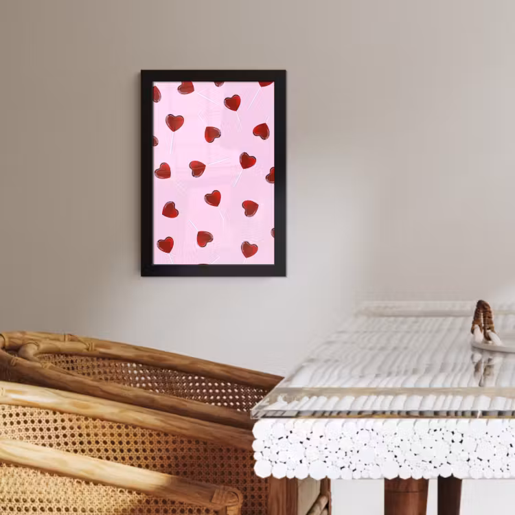KitchenYeah - Cucina - Cornice per foto - Rosa - Cuore - Lecca-lecca - Caramella — 4