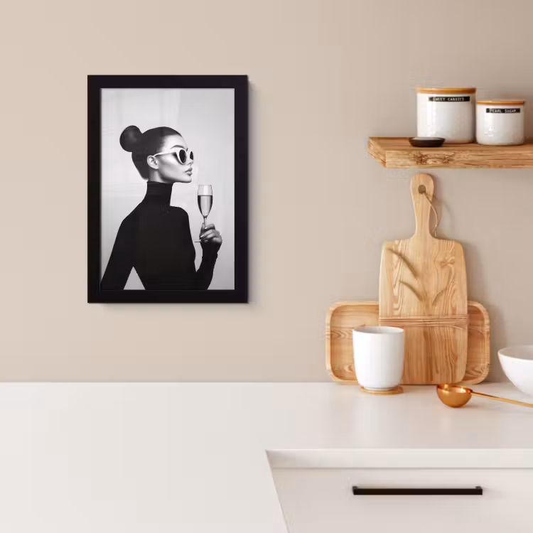 KitchenYeah - Cucina - Cornice per foto - Donna - Champagne - Moderno — 3