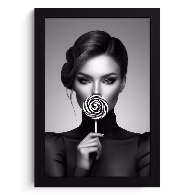 KitchenYeah - Cucina - Cornice per foto - Donna - Lolly - Nero — 1