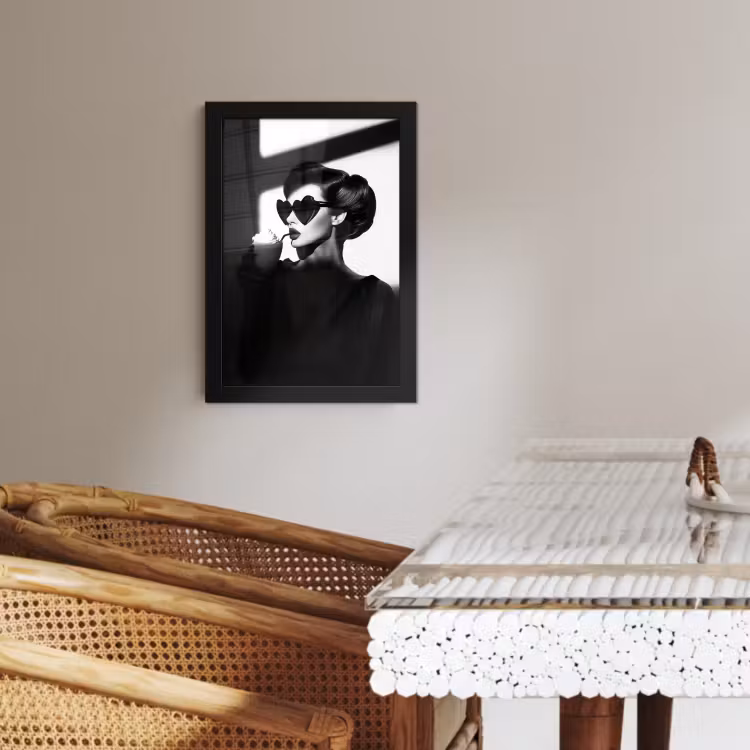 KitchenYeah - Cucina - Cornice per foto - Donna - Nero - Cuore — 4