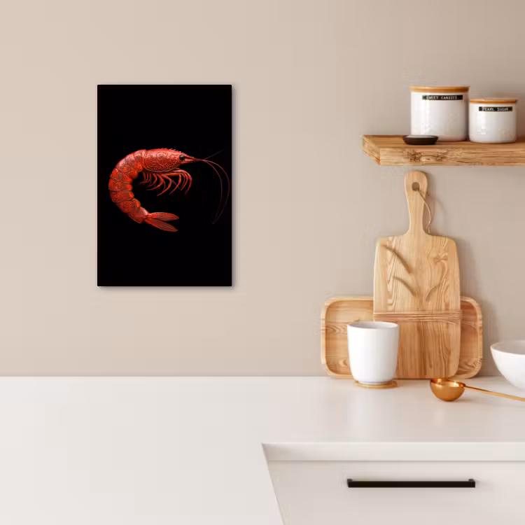 KitchenYeah - Cucina - Tela - Gambero - Rosso - Animali — 3