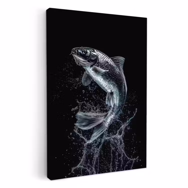 KitchenYeah - Cucina - Tela - Pesce - Koi - Nero - Acqua — 2