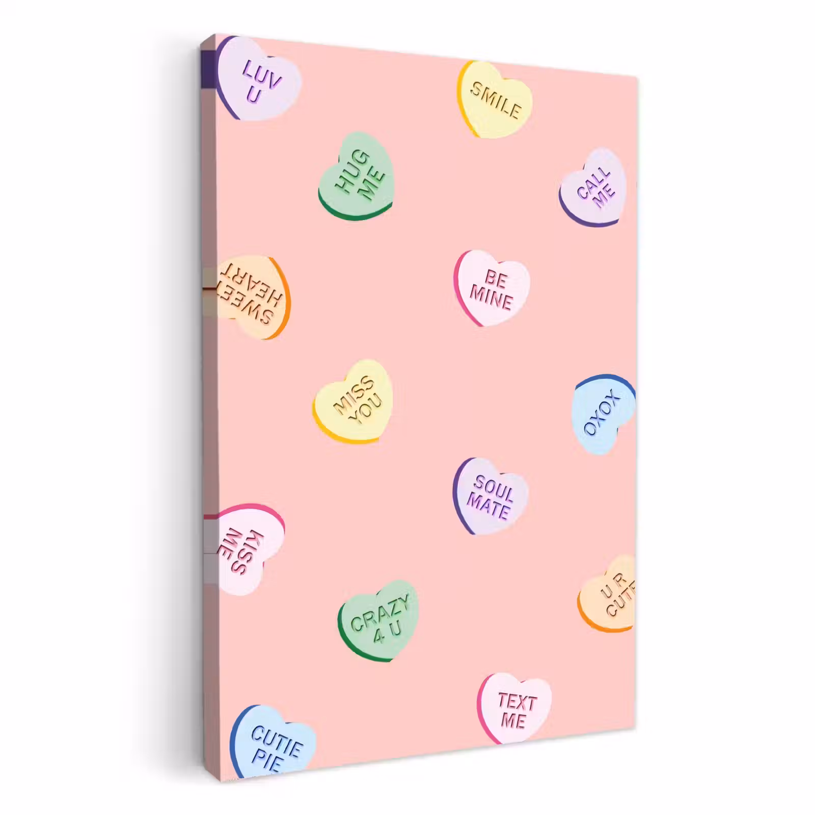 KitchenYeah - Cucina - Tela - Cuore - Caramelle - Pastello - Testo — 1