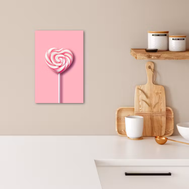 KitchenYeah - Cucina - Tela - Caramella - Lecca-lecca - Cuore - Rosa — 2