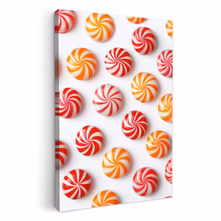 KitchenYeah - Cucina - Tela - Caramelle - Modello - Rosso - Arancione — 1