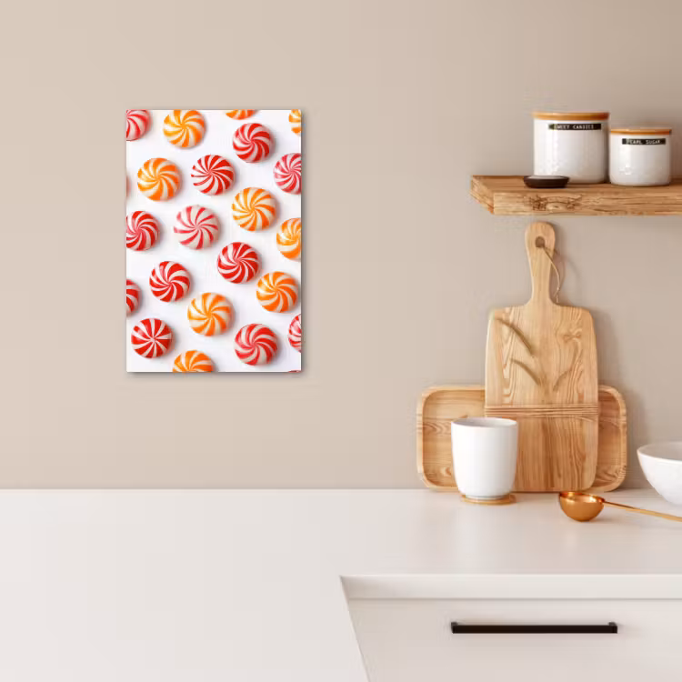 KitchenYeah - Cucina - Tela - Caramelle - Modello - Rosso - Arancione — 3