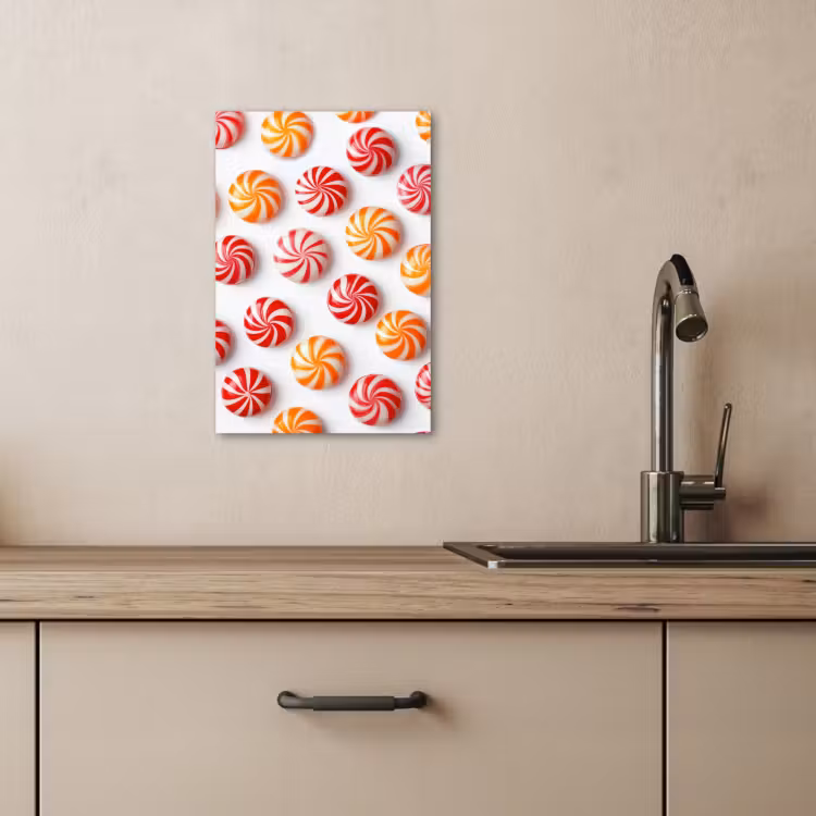 KitchenYeah - Cucina - Tela - Caramelle - Modello - Rosso - Arancione — 4