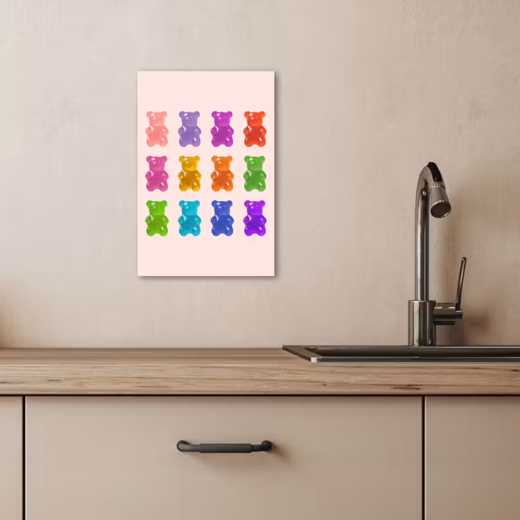 KitchenYeah - Cucina - Tela - Orso - Colorato - Caramella — 3