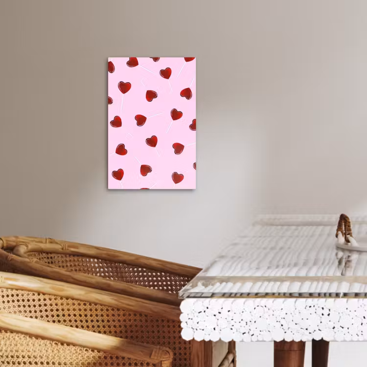 KitchenYeah - Cucina - Tela - Rosa - Cuore - Lecca-lecca - Caramella — 2