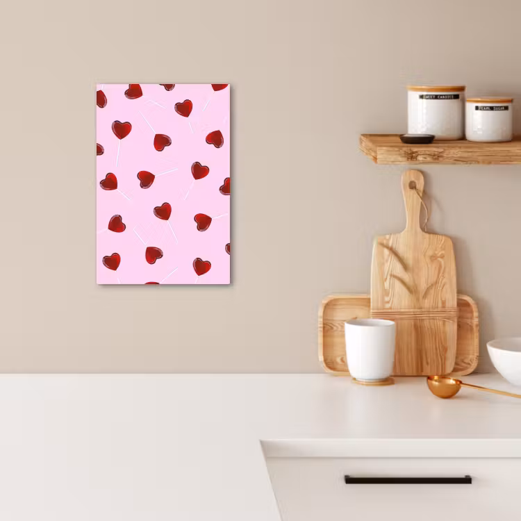 KitchenYeah - Cucina - Tela - Rosa - Cuore - Lecca-lecca - Caramella — 3