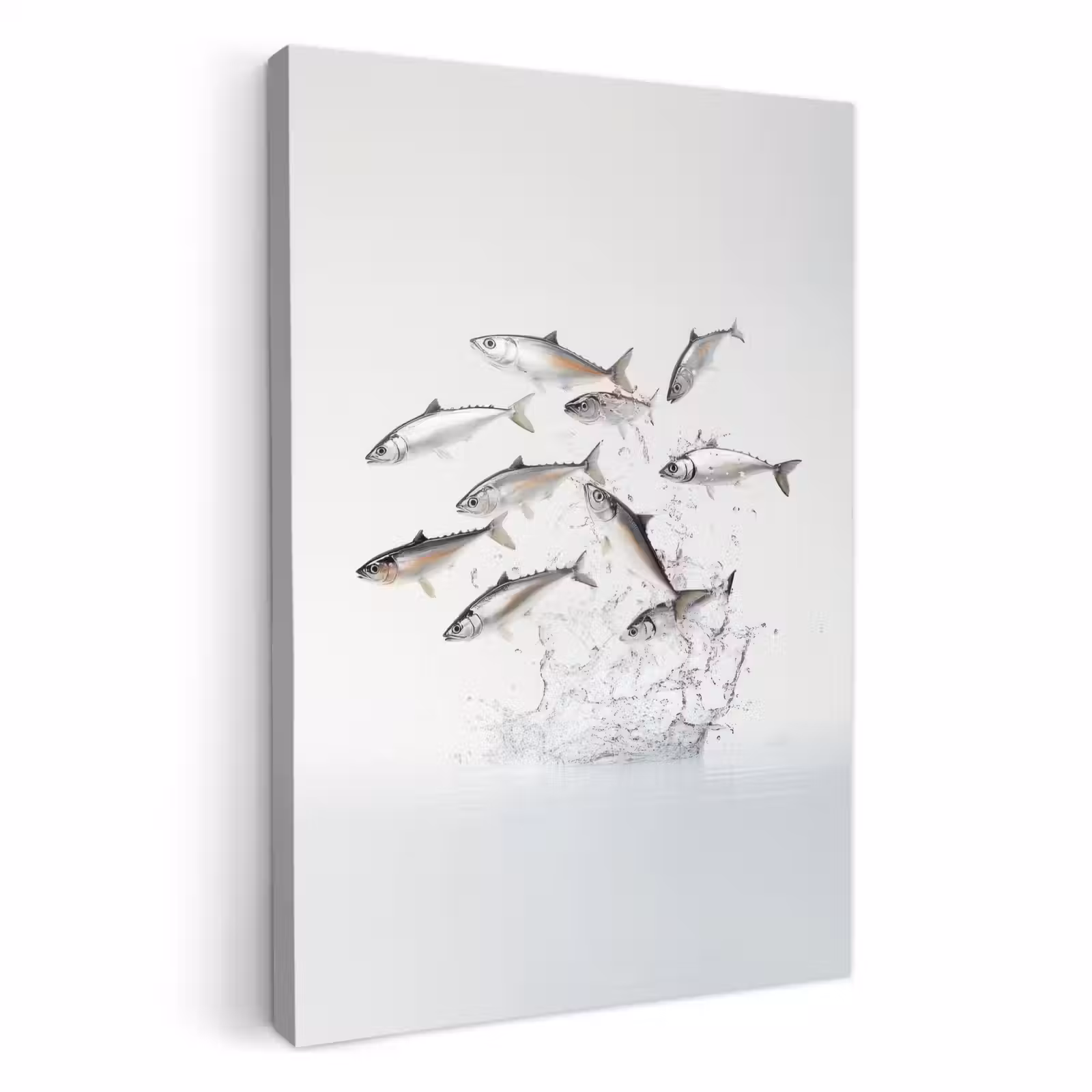 KitchenYeah - Cucina - Tela - Pesce - Acqua - Bianco — 1