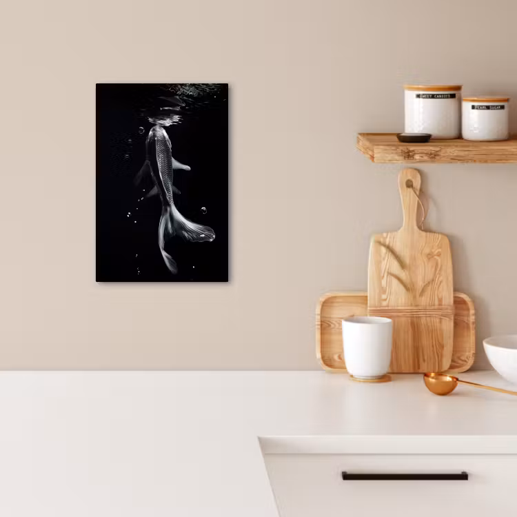 KitchenYeah - Cucina - Tela - Koi - Pesce - Acqua - Nero — 3
