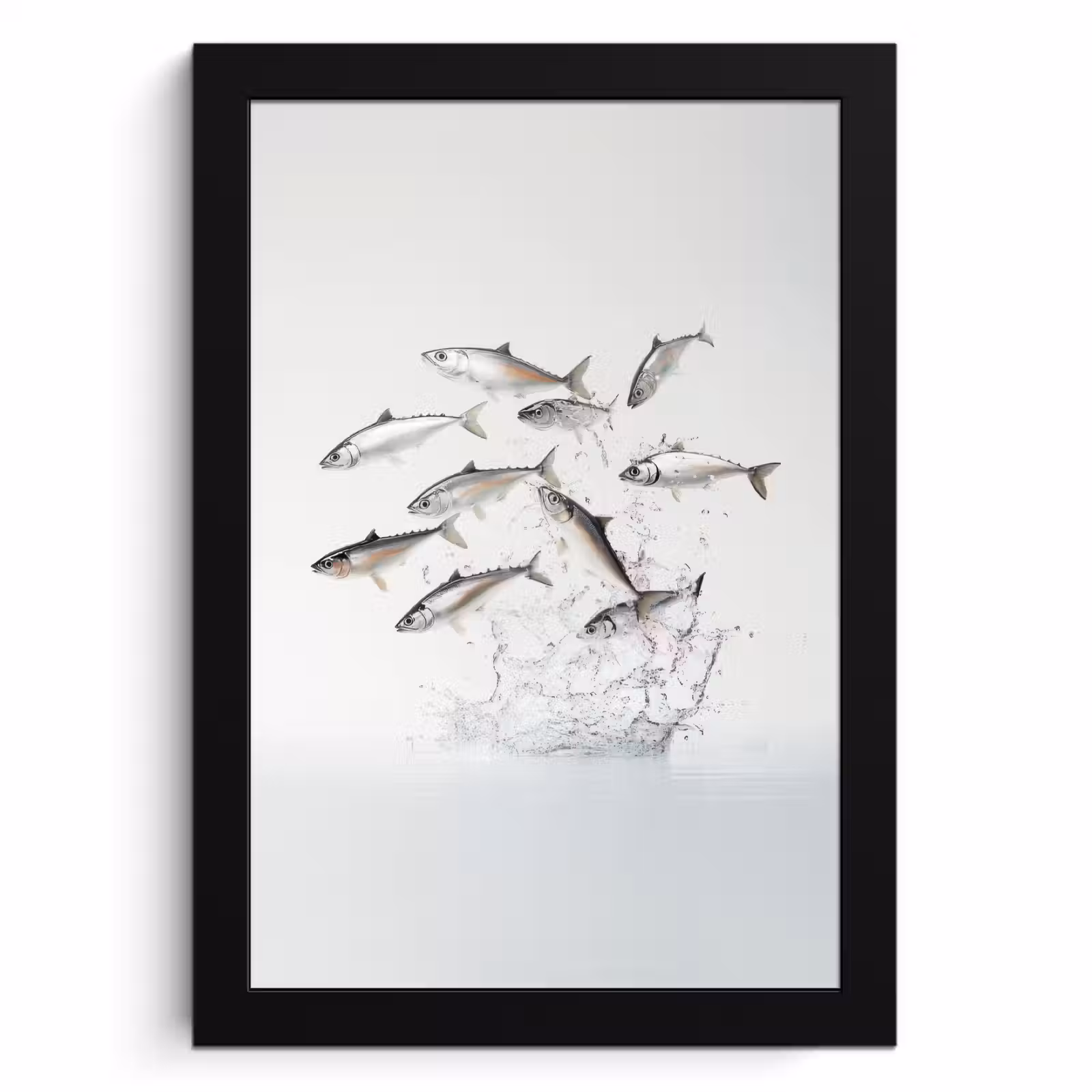 KitchenYeah - Cucina - Cornice per foto - Pesce - Acqua - Bianco — 1