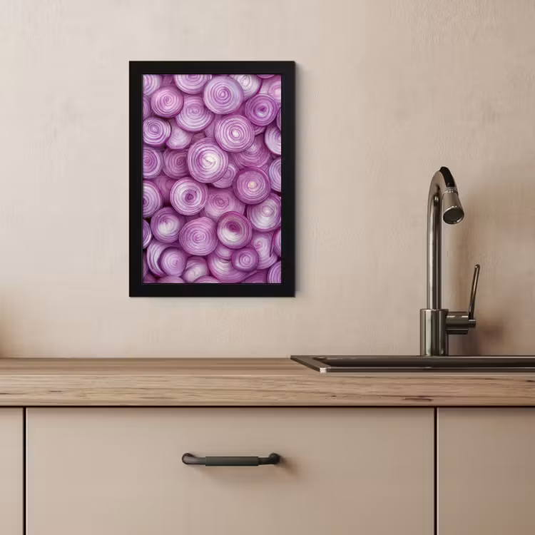 KitchenYeah - Cucina - Cornice per foto - Viola - Cipolle - Primo piano — 2