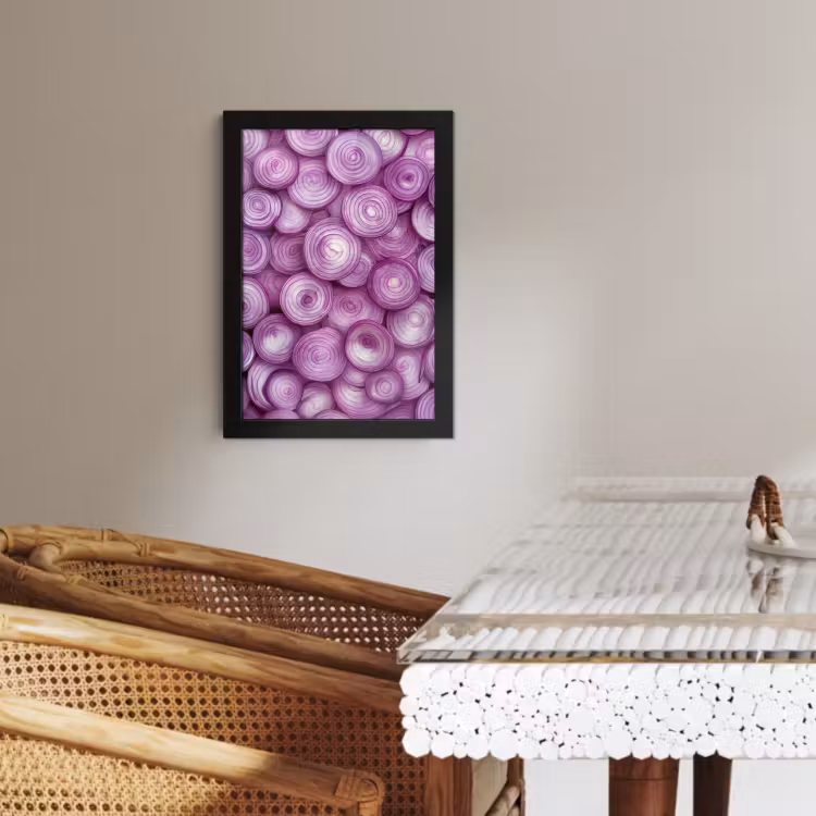 KitchenYeah - Cucina - Cornice per foto - Viola - Cipolle - Primo piano — 4