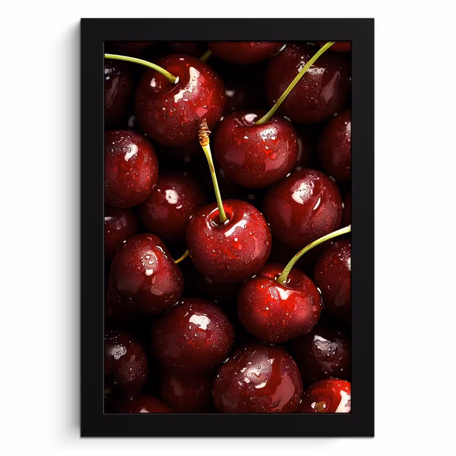 KitchenYeah - Cucina - Cornice per foto - Rosso - Frutta - Ciliegia — 1