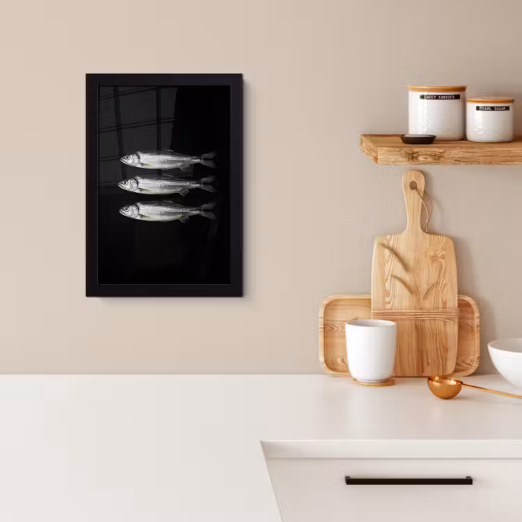 KitchenYeah - Cucina - Cornice per foto - Aringa - Pesce - Nero — 2