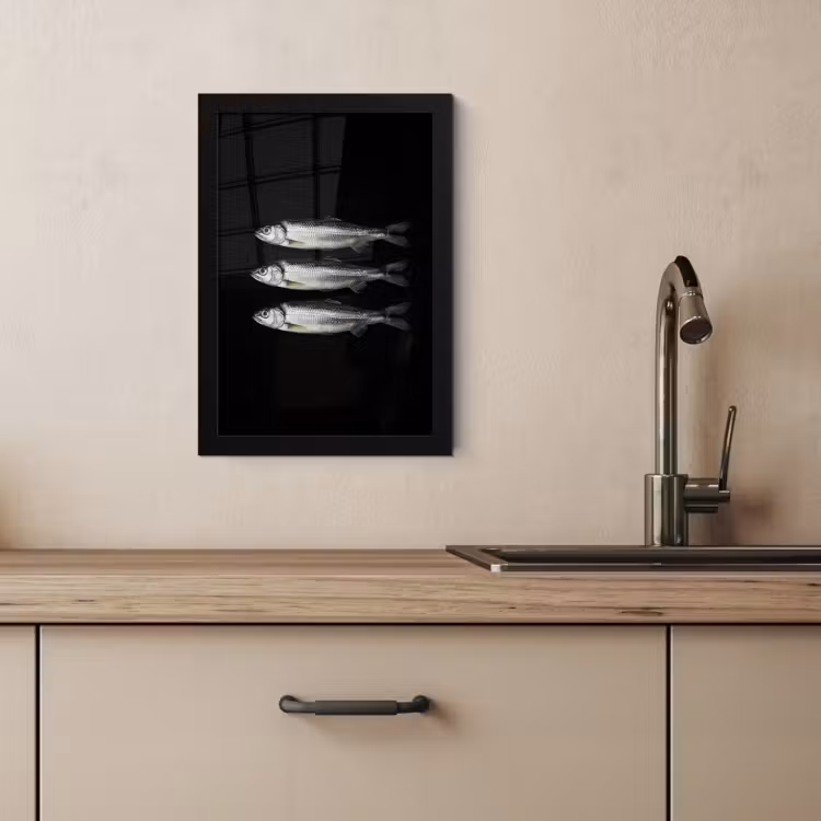KitchenYeah - Cucina - Cornice per foto - Aringa - Pesce - Nero — 3