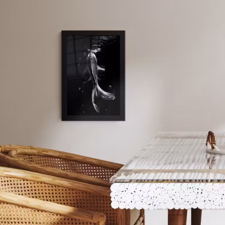 KitchenYeah - Cucina - Cornice per foto - Koi - Pesce - Acqua - Nero — 2