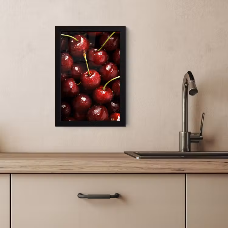 KitchenYeah - Cucina - Cornice per foto - Rosso - Frutta - Ciliegia — 3