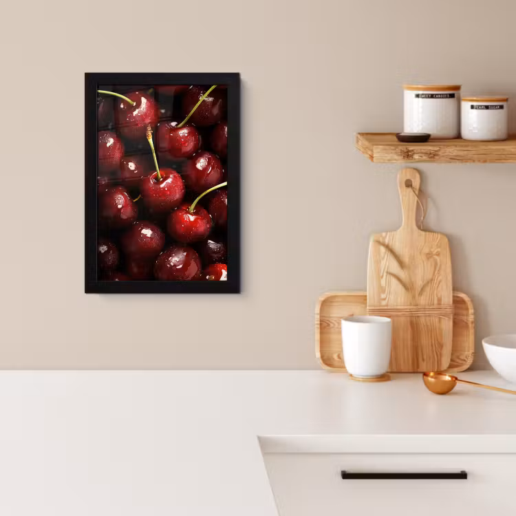 KitchenYeah - Cucina - Cornice per foto - Rosso - Frutta - Ciliegia — 4