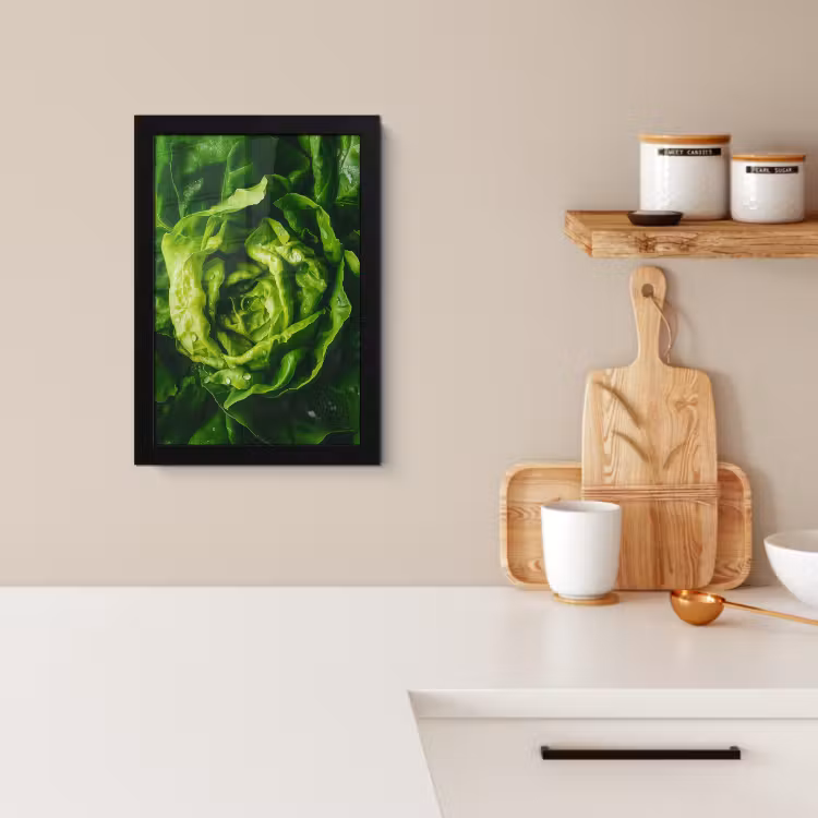 KitchenYeah - Cucina - Cornice per foto - Verdure - Lattuga - Verde — 2