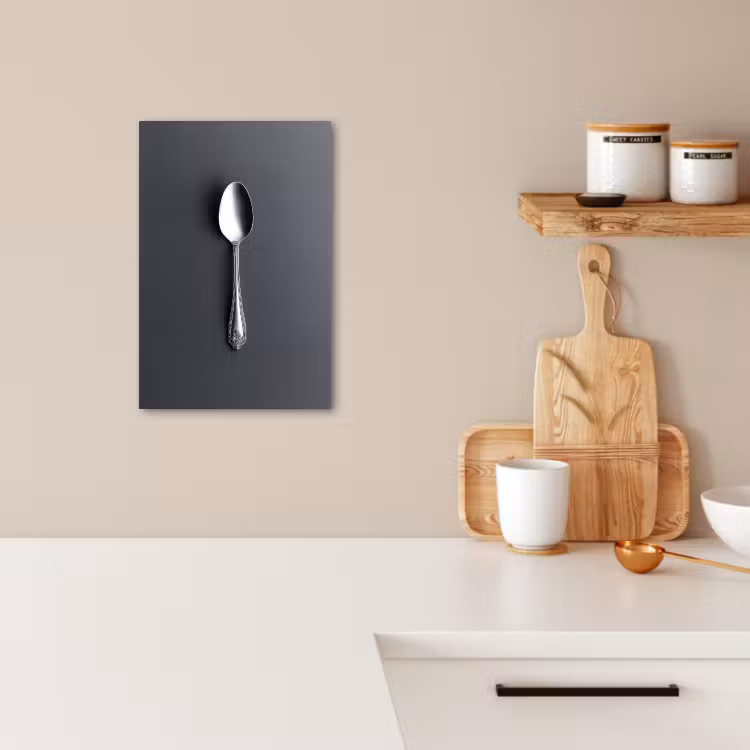 KitchenYeah - Cucina - Tela - Argento - Metallo - Cucchiaio — 1