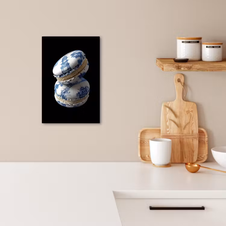 Dipinti su tela - Cibo - Amaretti - Blu Delft - Biscotti — 4