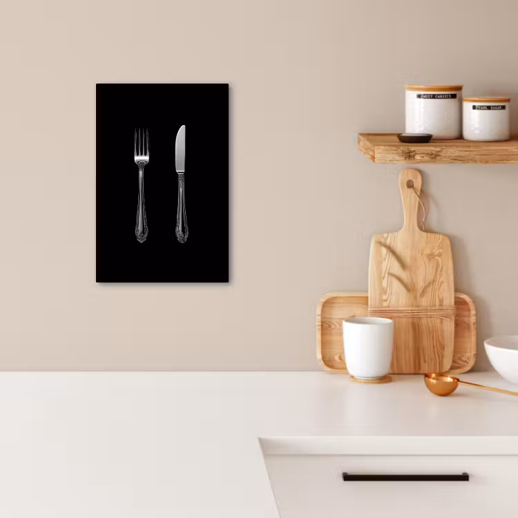 KitchenYeah - Cucina - Tela - Forchetta - Coltello - Argento — 2