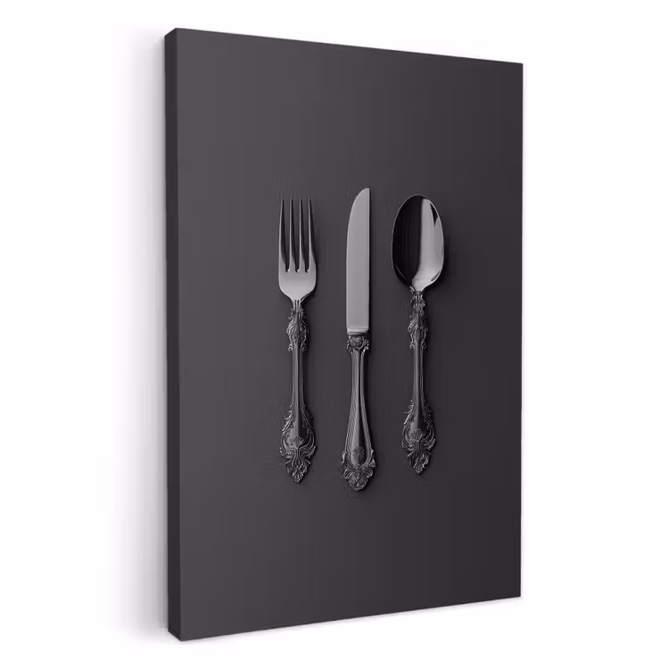 KitchenYeah - Cucina - Tela - Posate - Nero — 2