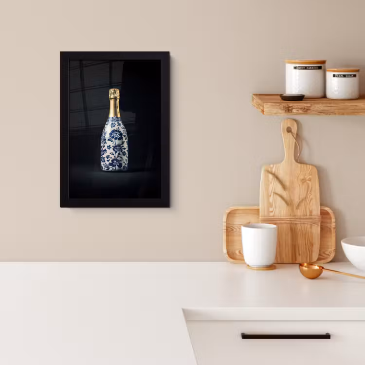 KitchenYeah - Cucina - Cornice per foto - Champagne - Fiori - Oro - Chic — 2