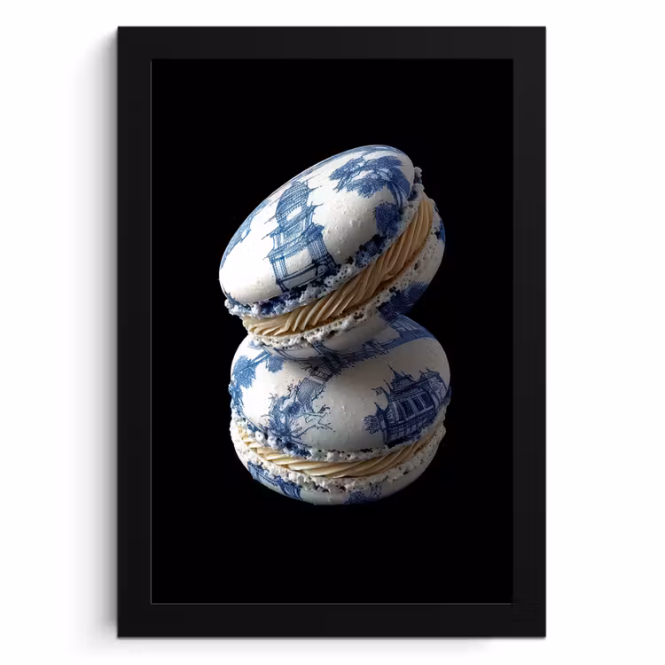 KitchenYeah - Cucina - Cornice per foto - Cibo - Amaretti - Blu Delft - Biscotti — 1