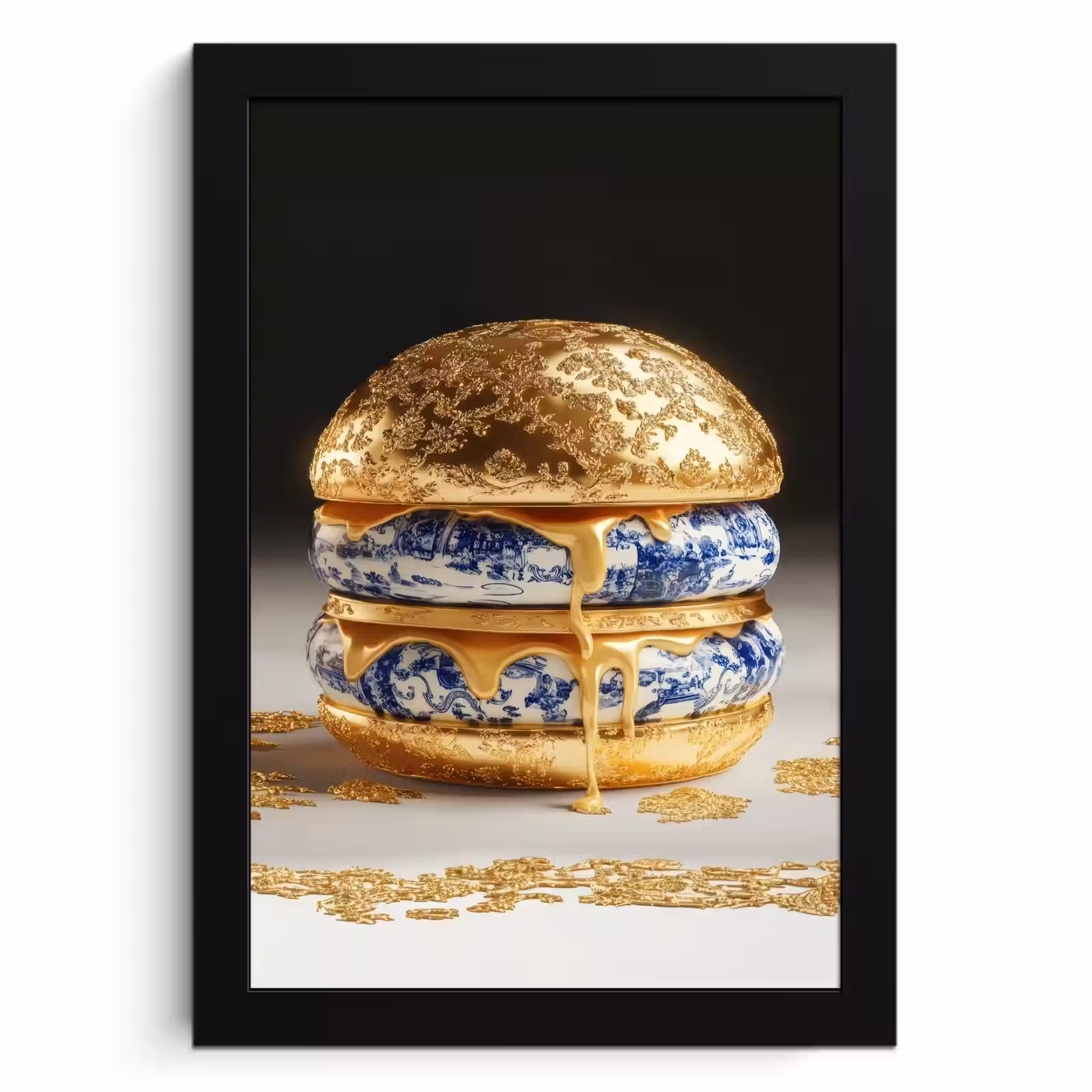 KitchenYeah - Cucina - Cornice per foto - Blu Delft - Oro - Cittadino — 1