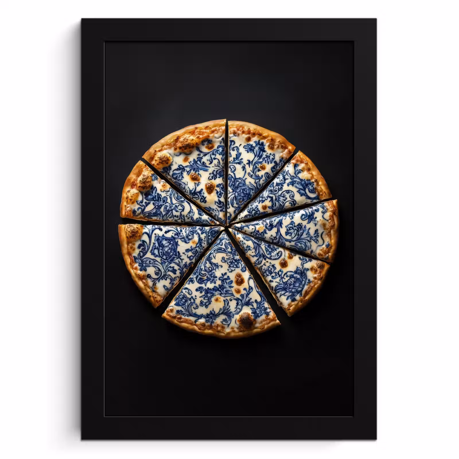 KitchenYeah - Cucina - Cornice per foto - Pizza - Cibo - Blu Delft — 1