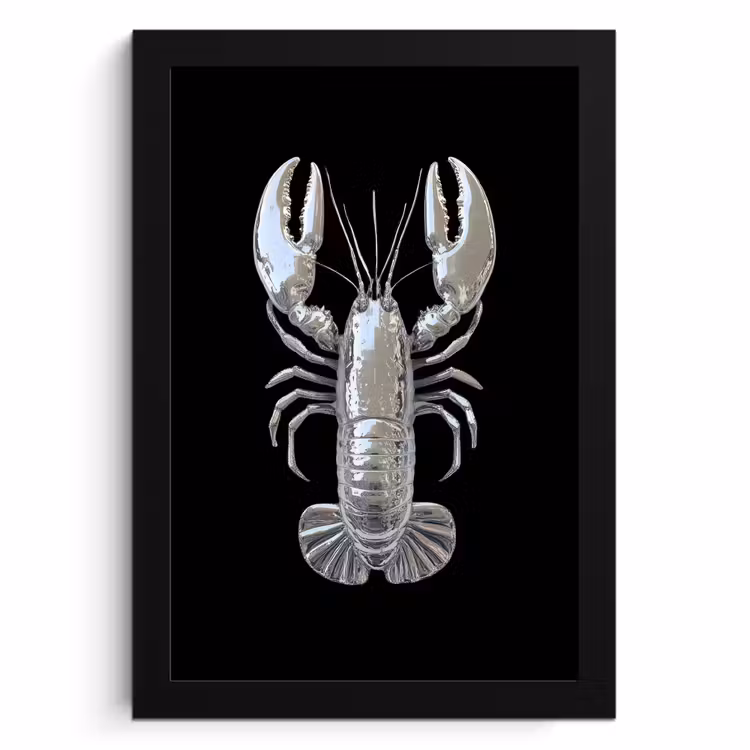 KitchenYeah - Cucina - Cornice per foto - Aragosta - Argento - Metallizzato - Lusso — 1