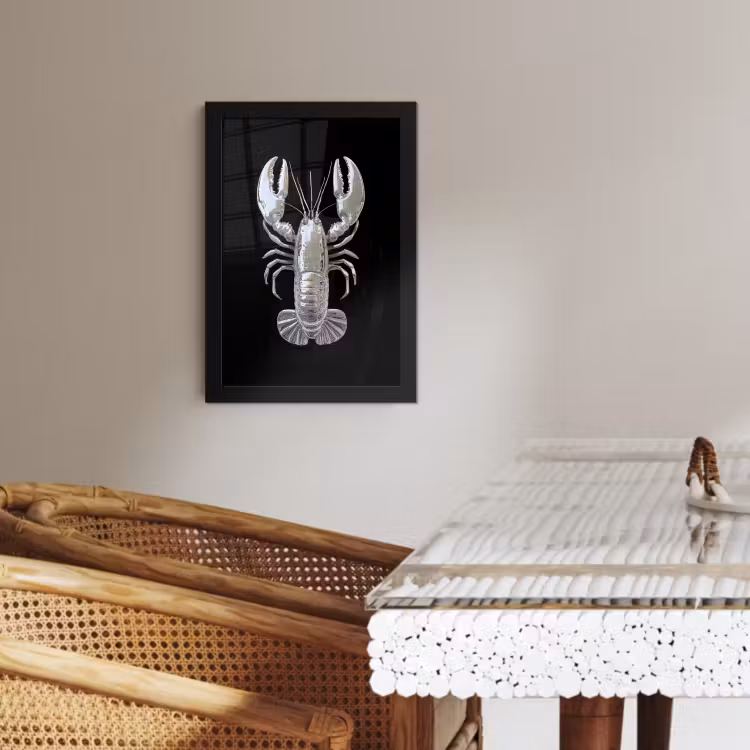 KitchenYeah - Cucina - Cornice per foto - Aragosta - Argento - Metallizzato - Lusso — 2