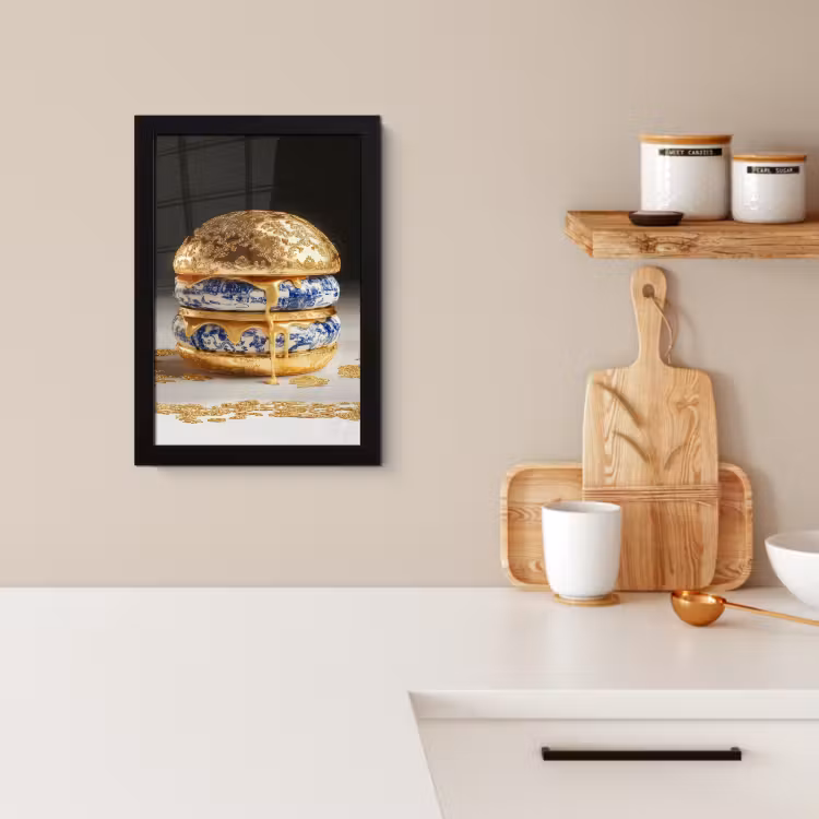 KitchenYeah - Cucina - Cornice per foto - Blu Delft - Oro - Cittadino — 4