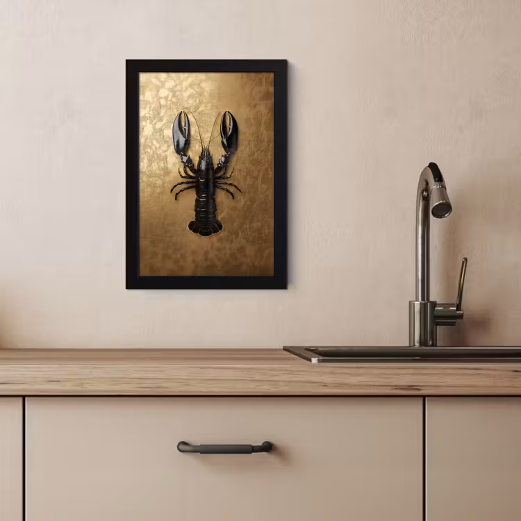 KitchenYeah - Cucina - Cornice per foto - Cancro - Nero - Oro - Lusso — 2