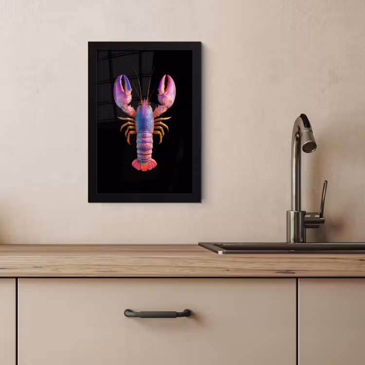 KitchenYeah - Cucina - Cornice per foto - Cancro - Viola - Rosa - Nero - Pois - Lilla — 3