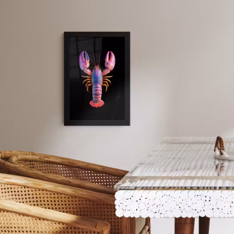 KitchenYeah - Cucina - Cornice per foto - Cancro - Viola - Rosa - Nero - Pois - Lilla — 4