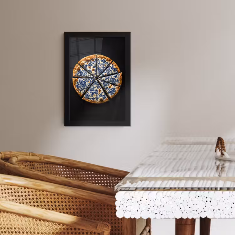 KitchenYeah - Cucina - Cornice per foto - Pizza - Cibo - Blu Delft — 4