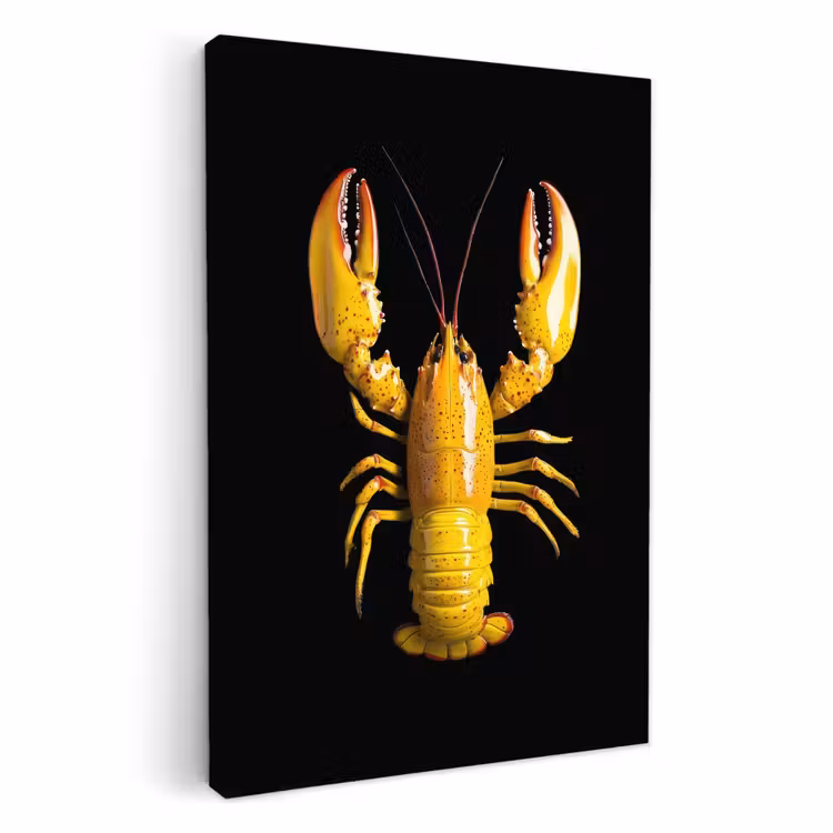 Dipinti su tela - Cancro - Giallo - Puntini - Solido — 1