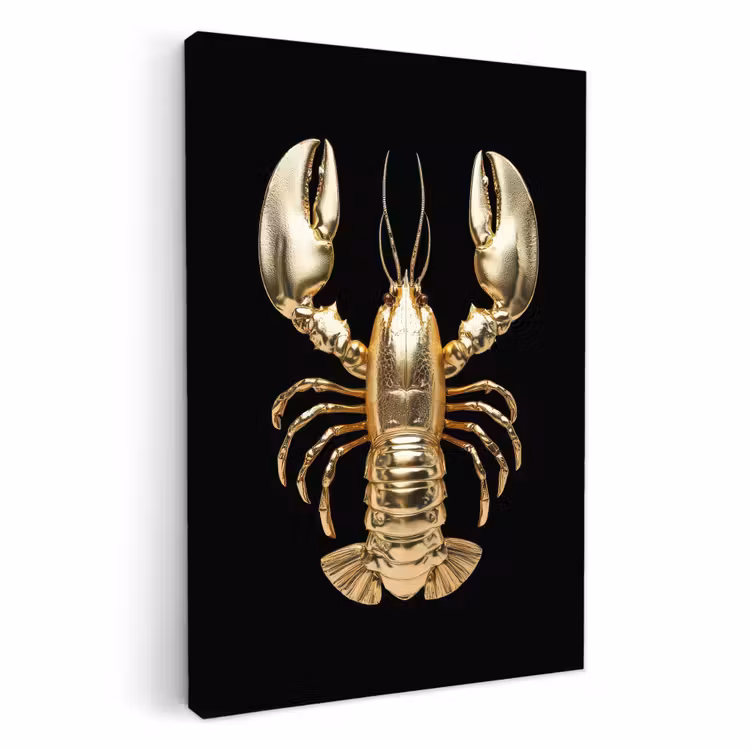 Dipinti su tela - Cancro - Oro - Struttura - Nero — 3