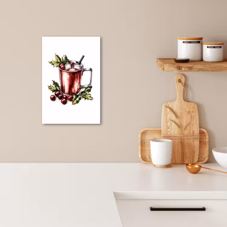 Dipinti su tela - Bevanda - Inverno - Cocktail - Rosso — 2