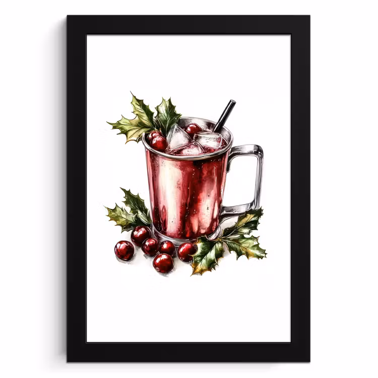 KitchenYeah - Cucina - Cornice per foto - Bevanda - Inverno - Cocktail - Rosso — 1