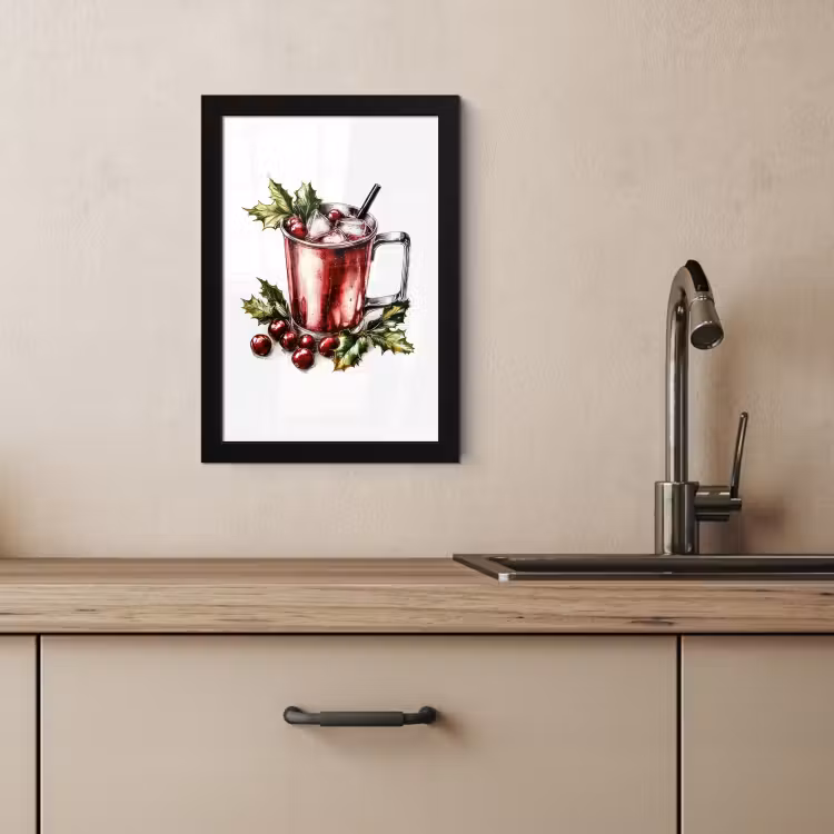 KitchenYeah - Cucina - Cornice per foto - Bevanda - Inverno - Cocktail - Rosso — 2