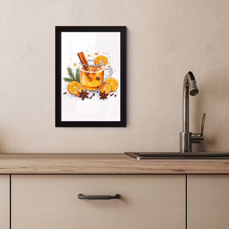 KitchenYeah - Cucina - Cornice per foto - Caldo - Tè - Arancia - Cannella — 4