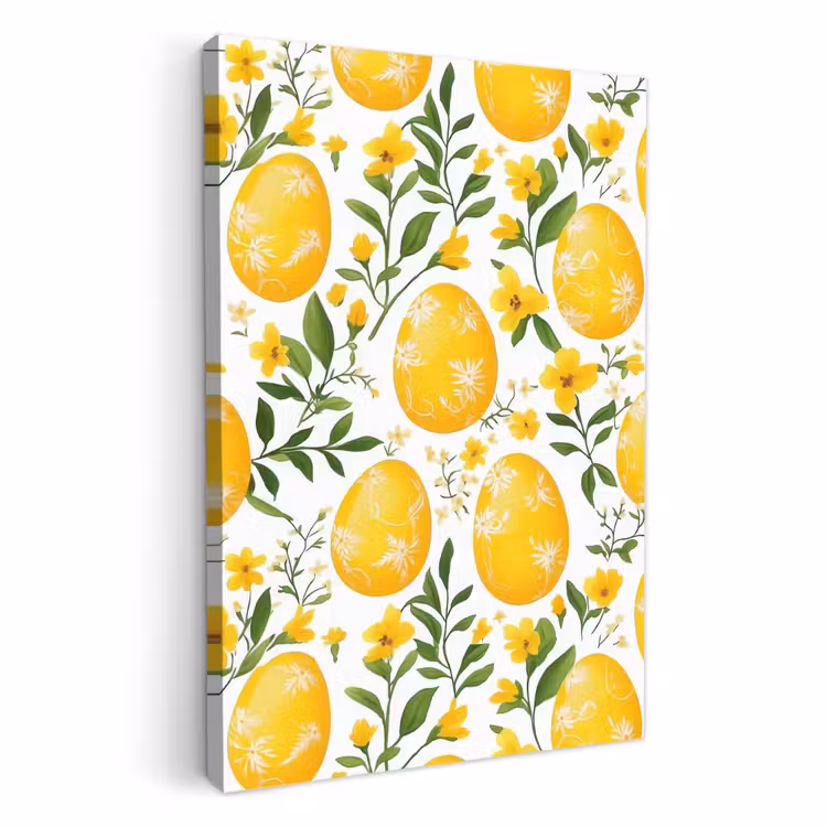 Fiori - Uova di Pasqua - Giallo — 1