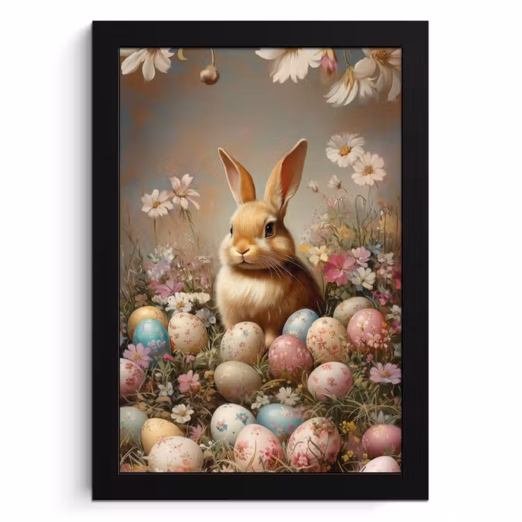 Cornice per foto - Coniglietto di Pasqua - Primavera - Uova di Pasqua — 1