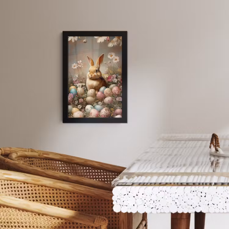 Cornice per foto - Coniglietto di Pasqua - Primavera - Uova di Pasqua — 4